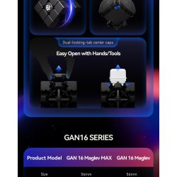 GAN 16 Max 3x3 (MagLev + Core Magnets + UV)